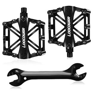 Features: 9/16" Spindle Pedal fits all brands of cranks.Comes Free installation Tool. THE NEW AND OLD PACKAGES ARE SHIPPED RANDOMLY, BUT THE PRODUCT QUALITY IS THE SAME. Strong and light weight. Extra-wide and especially low profile. Longer, replacea...
