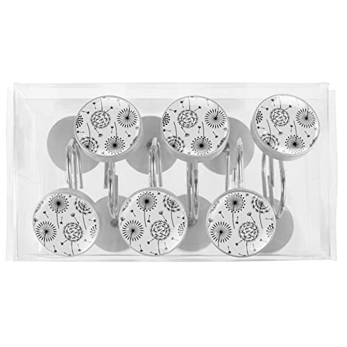 Crochets de douche en acier inoxydable pissenlit design chic - 6