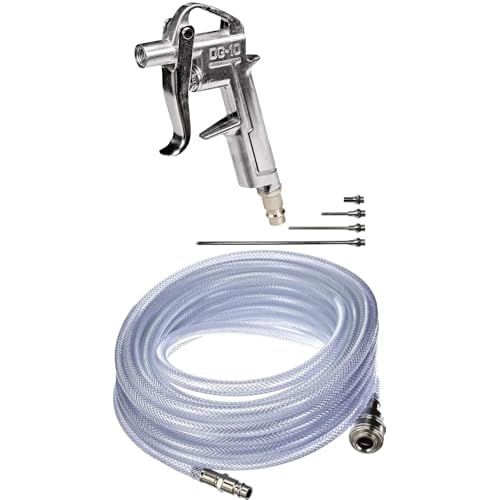 Pistolet de soufflage pour nettoyer un atelier avec tuyau de 10m et embouts Einhell