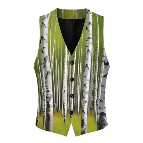 Sunshine in Late SummerMen's Suit Vest Slim Fit Formal Dress Waistcoat V Neck Casual Business Vests for Suit Or Tuxedo4