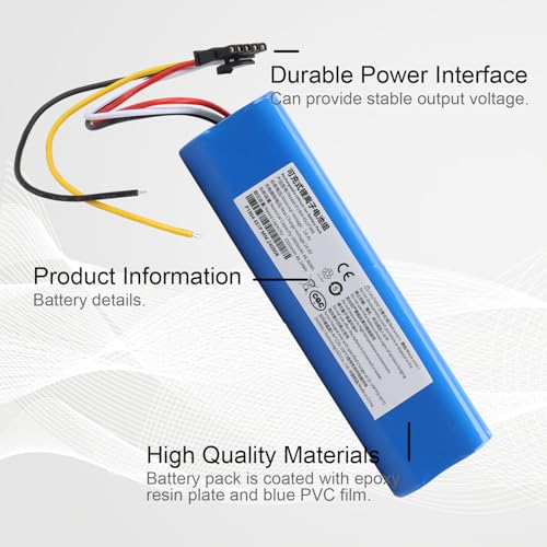 Akumulator litowo-jonowy MXJFYY 14,4 V 3400 mAh kompatybilny z Cecotec Conga 3090 3091 3092 1690 1890 2090 2290 Robot Vacuum Cleaner Akcesoria 100% rzeczywista pojemność