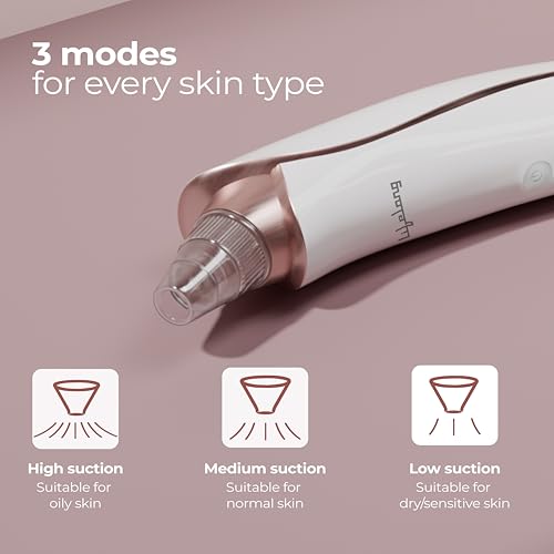 Image of Lifelong Blackhead Removal Machine | Black Head Remover Tool | Vacuum Pore Cleaning Machine for Black Heads, White Heads, Pimple Remover | Face Cleaner Derma Suction Device | Facial Machine for Face