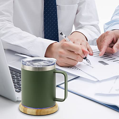 Self Heating Coffee Mug,12Oz Heated Mug,Coffee Cup Warmer With Mug Set,Electric 10W,Usb Powered Mug Warmer,131℉ Beverage Cup Warmer For Desk Home & Office #TOP3