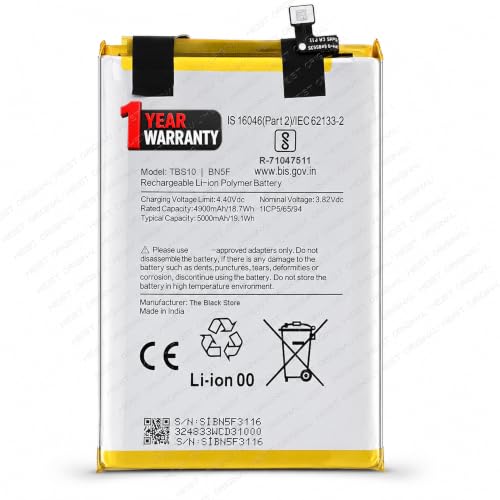 Image of BN5F Battery 5000mAh for Xiaomi Redmi A2+ - with 1 Year Warranty* (Classic Black, 23028RN4DI)