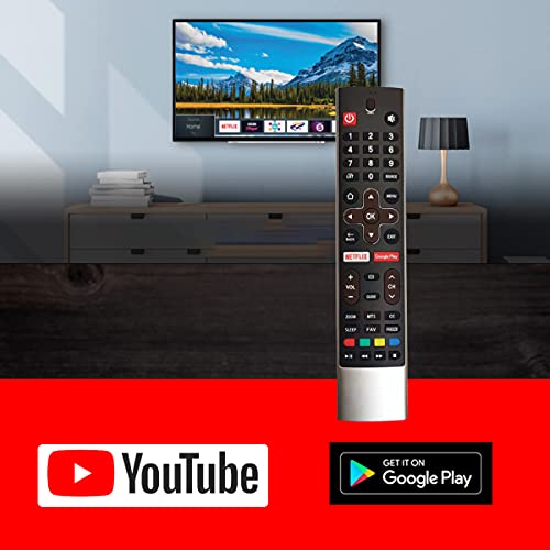Image of 7SEVEN Compatible SKYWORTH TV Remote Control HS7700J Bluetooth Voice Command skyworth Remote Android tv with Netflix Gougle Play hot Keys. Pairing Must!