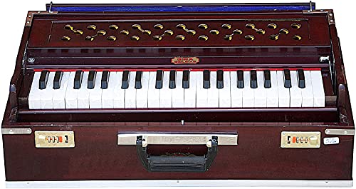 Harmonium BINA No. 17 Delux, In de VS, vouwen, speciaal dubbel riet, safri, Kirtan, 9 stops, palissander kleur… - Image 3