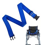 Wheelchair Safety Strap Seat Belt,Adjustable High Chair Safety Harness,Patients Cares Safety Strap,Chair Strap for Elderly/Adults/Kids (Blue)