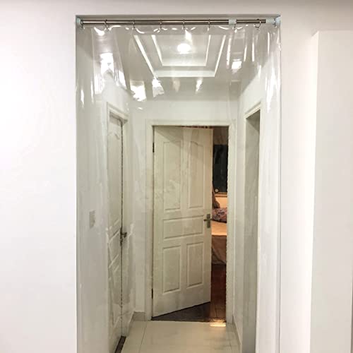 Rideau de séparation en plastique transparent isolant thermique et imperméable - 2