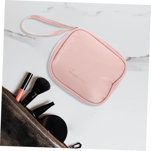 Bolsa organizadora de toallas sanitarias color rosa miniatura 4