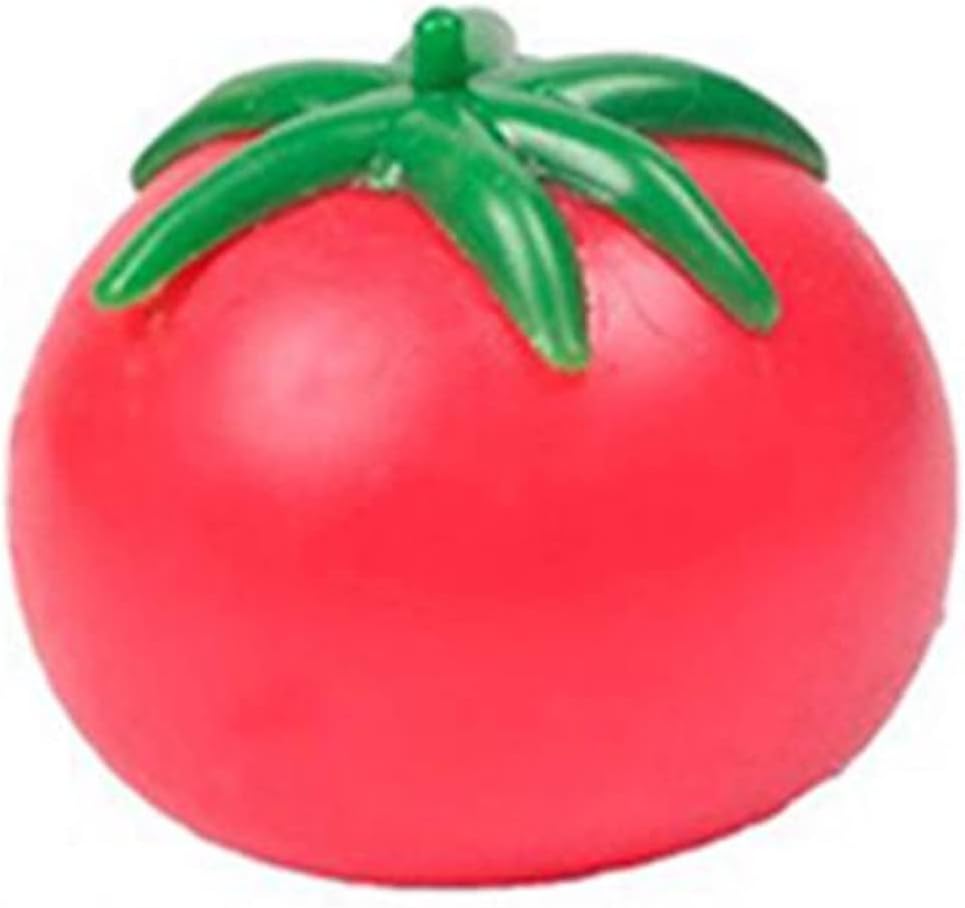 Realistic Soft Tomato Squeeze Stress Relief Toy, Simulated Anxiety Reducer Decompression Ball for Kids Adults, Fidget Toy, Office Desk Gadget