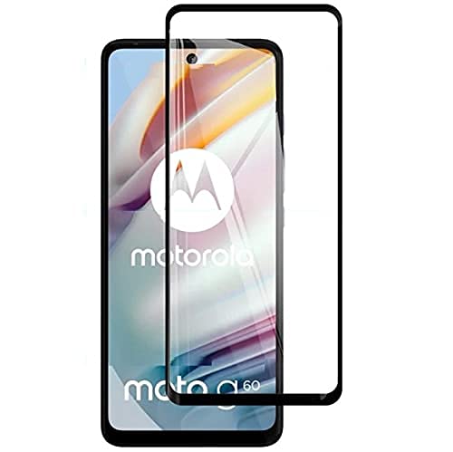 Image of Screen Protector for Motorola Moto G40 Fusion /Moto G60 (Black) Tempered Glass Edge-to-Edge 6D Screen Guard With Installation Kit
