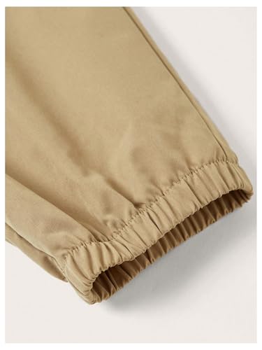 SOLY HUX Boy's Cargo Pants Streetwear 2 Packs Elastic Waist Outdoor Joggers with Pockets4