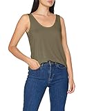 V-Ausschnitt PIECES Damen PCKAMALA Tank TOP NOOS BC Trägershirt/Cami Shirt, Deep Lichen Green, M