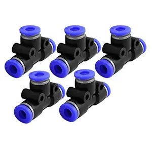 A1 Gadgets Air Pneumatic 6mm Connector Plastic Pipe Quick Fittings Jointer 5 Pieces