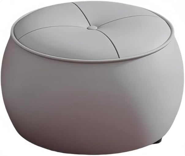 GAKQTガカットオスマンスツールラウンド三脚チェアローライズクッションベンチ充填高弾性スポンジ天然木製フレームPUレザー滑り止めマ