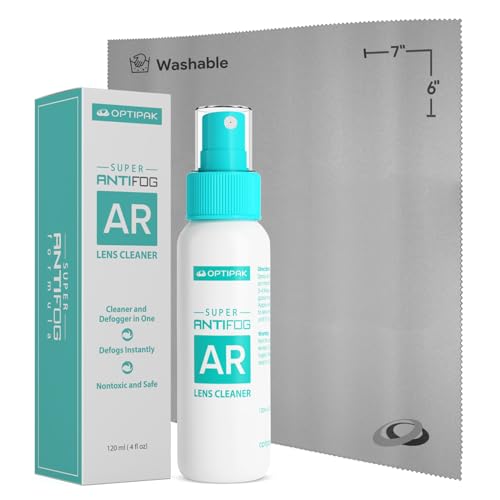 OPTIPAK Anti Fog Lens Cleaner Spray Kit | (1) 4oz Anti Fog Glasses Cleaner Spray...