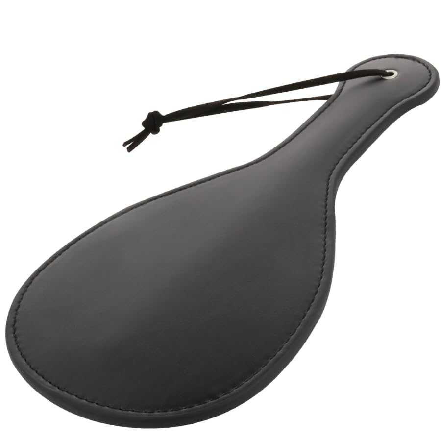 Rundes Schwarzes Fetischpaddel – BDSM Spanking Paddle mit Spikes für intensive Dominanzspiele