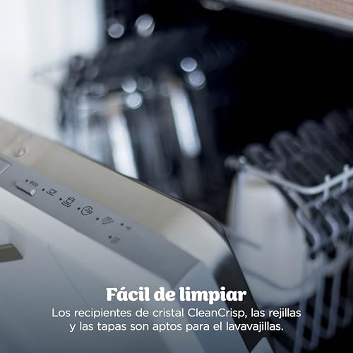 Ninja CRISPi PRO XL Glass Air Fryer, 5 Pre-Set Cooking Functions, Includes 5.7 L and 2.3 L Glass CleanCrisp Cooking Dishes and Storage Lids, Moss Green AS090EUGN - 16