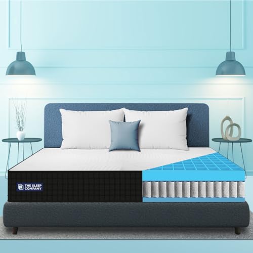 The Sleep Company SmartGRID Luxe Hybrid Mattress | Japanese Patented Technology | Pocketed Spring | Hotel Like Comfort | Luxury Mattress | 10 Years Warranty | Single Size Bed 72x36x8