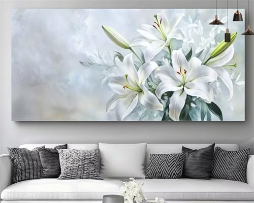 Broderie diamant XXL 80x240cm fleur | Kit complet 5D DIY canevas point de croix adulte