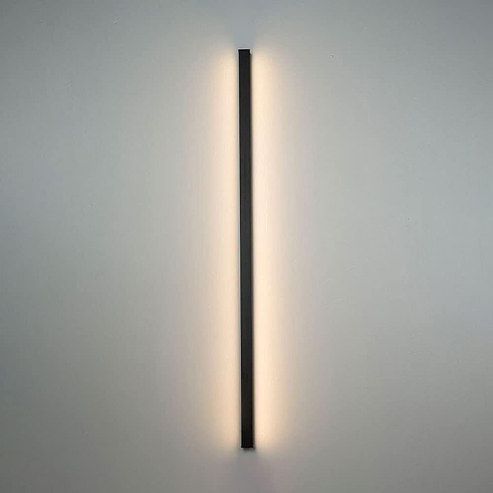 HYJAUSXB Wall Lamps Sconces LED Linear Strip Light Long Black Sconce Light(60cm)
