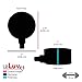 LeLuv Black Rubber Cover for 2 inch Face Gauges with Brass Fitting