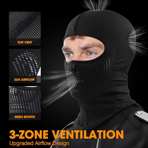 Image of WTACTFUL Motorcycle Ski Mask, Balaclava Face Mask Men