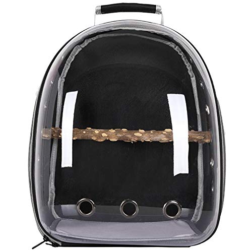 buleerouy Parrot Bird Carrier Backpack with Standing Perch Pet Bubble Backpack for Outdoor backpacks for girls