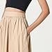 The Drop Women's Arlo Voluminous Cotton Poplin Midi Skirt, Plaza Taupe, L