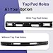 CarPartsDepot Front Chrome Bumper Face Bar With Hole Fits for 1986-1992 NISSAN D21 Hardbody Pickup Pathfinder replace for NI1002107 6202209G25