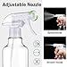 Hethyo 3 Pack Plastic Spray Bottles Empty Spray Bottle 10oz/300ml Heavy Duty Spraying Bottles Mist/Stream Water Bottle for Cleaning Solutions, Essential Oils, Hair (clear)