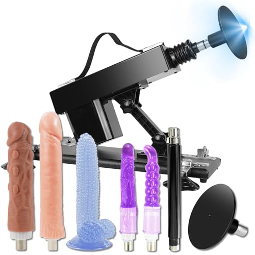 Sexmaschine für die frau, Fickmaschine mit Dildos, Automatische Sex maschine mit Saugnapfadapter, Dildomaschine mit 3XLR-Anschlüssen, Love Machine für Solo und Paare