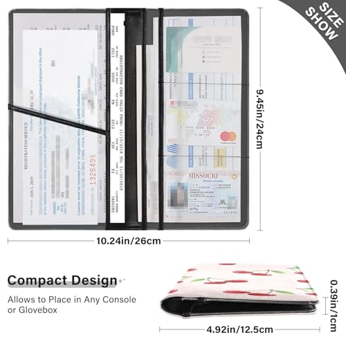 Organizador de guantera cuero cherry miniatura 3