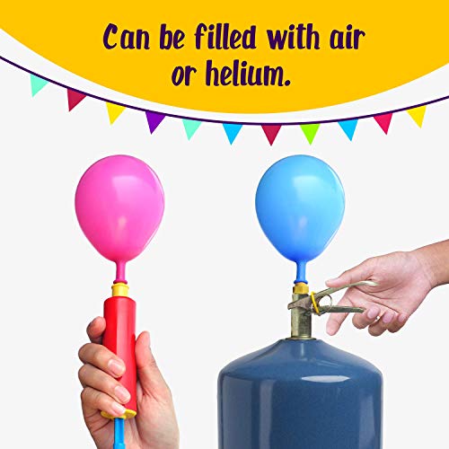 image for BoomBalloon 150 Bright Balloons for Birthday Party Decoration, 15 Colo