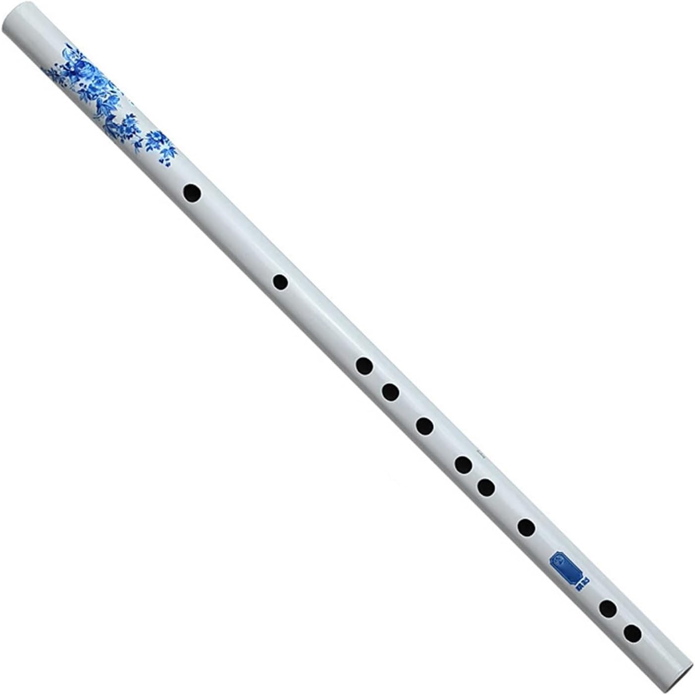 タケフルートの器械 手作りダブルプラグ 白銅 2節 黒角 渋い竹笛