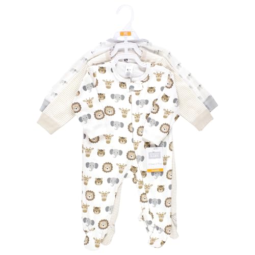 Image of Hudson Baby Baby Cotton Union Suit, 3 Pack