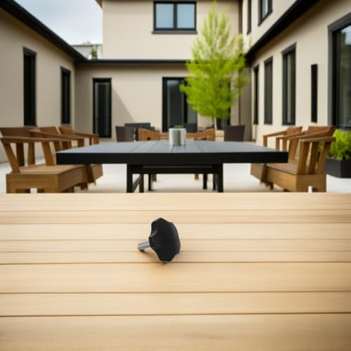 Accesorios metálicos para base de sombrilla de patio con tres tornillos de ajuste firme 6