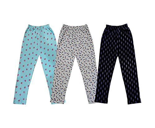 Image of KAYU Kids 100% Cotton Printed Capri for Girls - Regular Fit [Pack of 3]