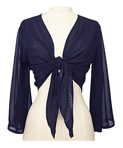 Image of Indian Trendy Women's Flair Wrap Tie Top Chiffon Choli Blouse Belly Dance Gypsy Bolero Shrugs Cardigan