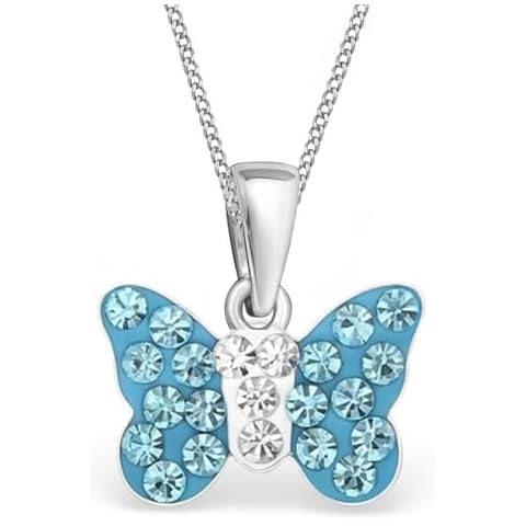 Mini Crystal Butterfly Necklace for Girls Cover