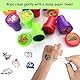 Zewtyor 10 Stück Stempel Kinder, Stempelset Kinder Tiere, Mehrfarbige Stempelset, Niedliche Spielzeugstempel, Briefmarken für partyfavor, Geburtstagsgeschenk, Halloween Party Favor(Tiere)