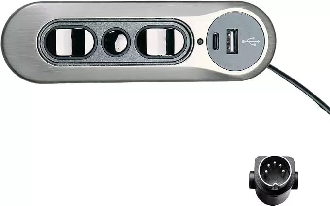 Power Lift Recliner Chair Control Switch, 5 Button 5 Pin, with USB A and C Ports