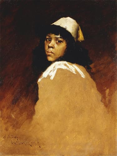 Impression tableaux peinture sur toile la fille marocaine de William Merritt 60x90