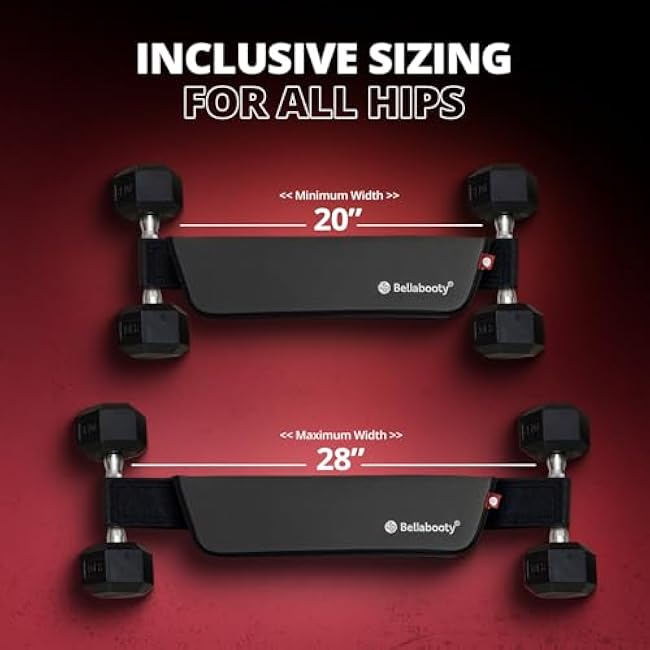 OG Belt - Bellabooty Exercise Hip Thrust Belt ¨C For Dumbbells, Kettlebells, and Plates ¨C Slip-Resistant Padding for Hip Protection ¨C Perfect for Gym, Home, and On-the-Go Workouts