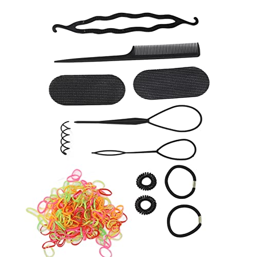 Conjunto de penteados de cabelo, 12 peças, ferramenta de torção de cabelo, conjunto de tranças de ca