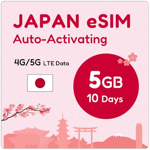 Japan eSIM 10 Tage 5GB |eSIM-QR-Code Wird innerhalb von 24 Stunden nach dem Versand per E-Mail gesendet|QR-Code scannen und sofort nutzen|Automatische Aktivierung|Nur Daten, kein Sprachdienst Japan eSIM 10 Tage 5GB |eSIM-QR-Code Wird innerhalb von 24 Stunden nach dem Versand per E-Mail gesendet|QR-Code scannen und sofort nutzen|Automatische Aktivierung|Nur Daten, kein Sprachdienst