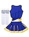 TiaoBug Disfraz Animadora Niñas Musical Uniforme Porrista Colegio Fútbol Tenis Baloncesto Maillot...