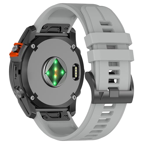 Image of XMUXI Compatible with Garmin Fenix 7X Pro Watch Band,Silicone Sport Strap 26mm for Fenix 8 51mm /Fenix 7X,6X,6X Pro,5X,5X Plus,3 HR,Tactix,Enduro,Instinct 2X,Quatix 3(No Watch)