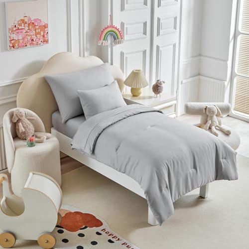 Toddler Bedding Set, 5 Pieces, Gray