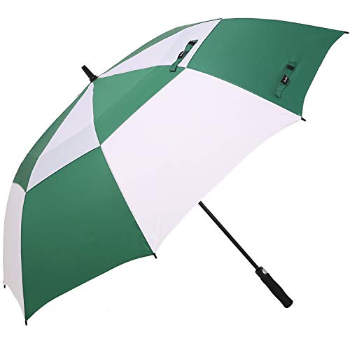 Doubwell golf umbrella large oversize 68 inches air vent double canopy windproof automatic straight rain umbrellas for men and women